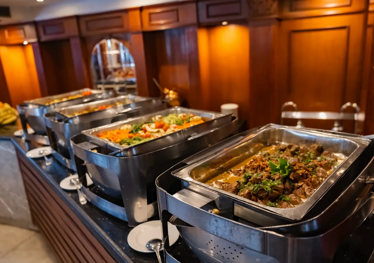 Restaurant aboard the MS Monica Nile Cruise Nile cruise